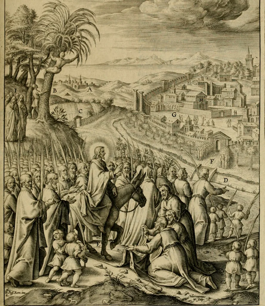 An illustration from Adnotationes et meditationes in Evangelia qvae in sacrosancto Missae sacrificio toto anno legvntur : cum Evangeliorvm concordantia historiae integritati sufficienti : accessit & index historiam ipsam euangelicam in ordinem temporis vitae Christi distribuens, 1595, leaf 378
