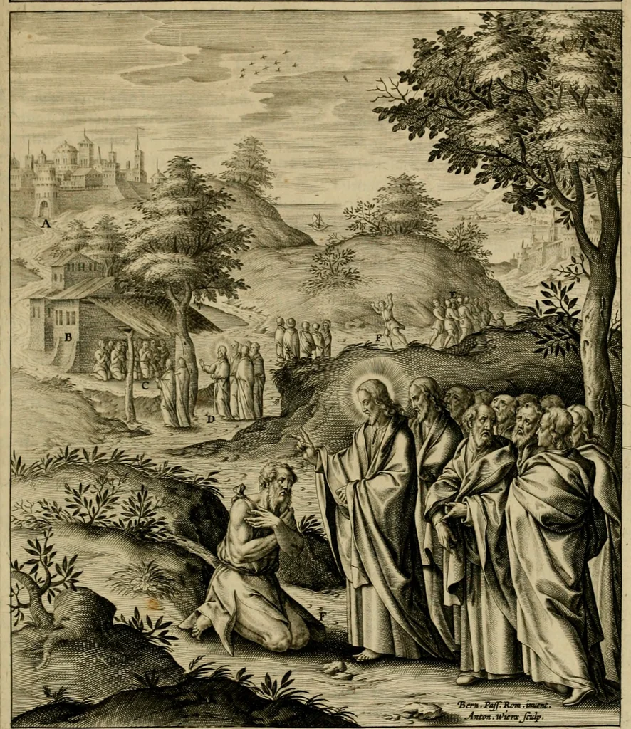 An illustration from Adnotationes et meditationes in Evangelia qvae in sacrosancto Missae sacrificio toto anno legvntur : cum Evangeliorvm concordantia historiae integritati sufficienti : accessit & index historiam ipsam euangelicam in ordinem temporis vitae Christi distribuens, 1595, leaf 790