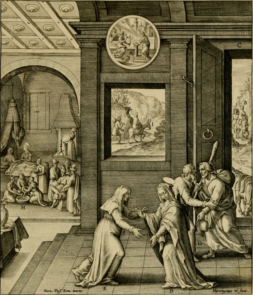 An illustration from Adnotationes et meditationes in Evangelia qvae in sacrosancto Missae sacrificio toto anno legvntur : cum Evangeliorvm concordantia historiae integritati sufficienti : accessit & index historiam ipsam euangelicam in ordinem temporis vitae Christi distribuens, 1595, leaf 852