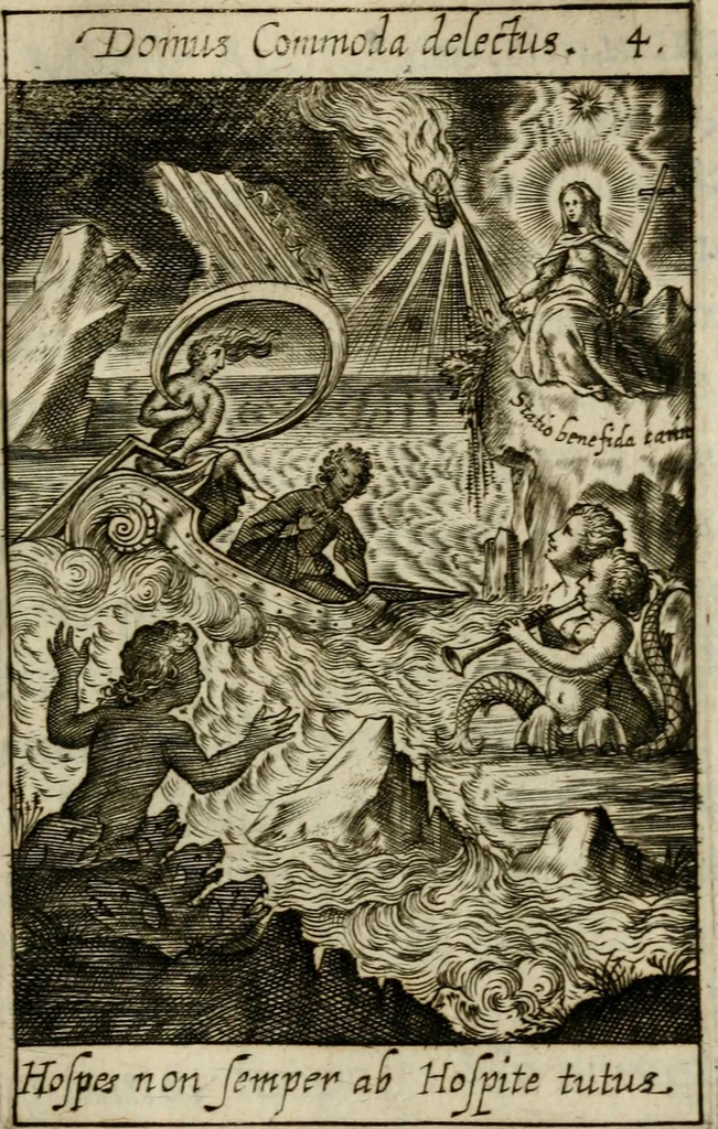 An illustration from Adolescens academicus sub institutione Salomonis, 1633, leaf 108