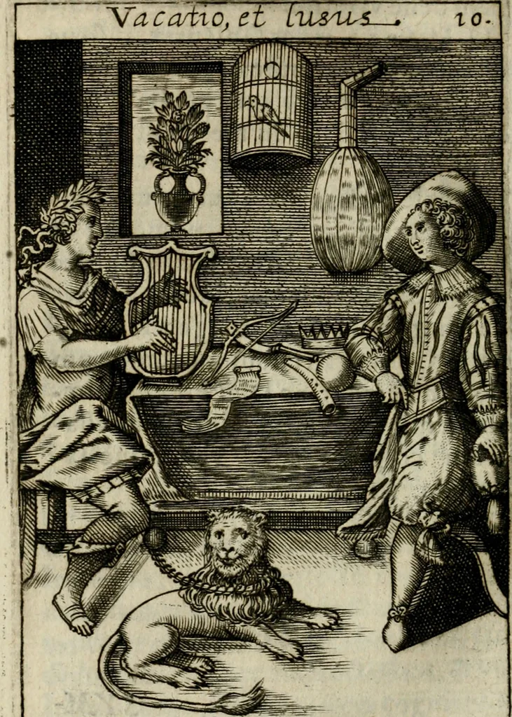 An illustration from Adolescens academicus sub institutione Salomonis, 1633, leaf 243