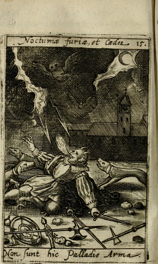 An illustration from Adolescens academicus sub institutione Salomonis, 1633, leaf 391