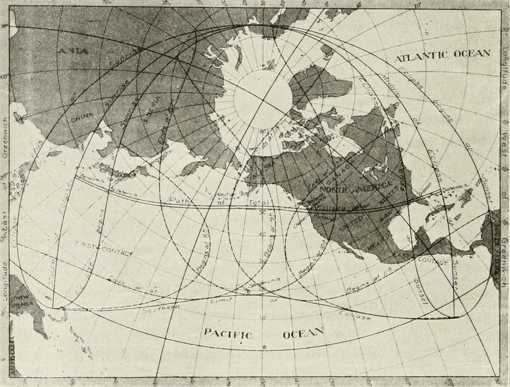 An illustration from The Adolfo Stahl lectures in astronomy, delivered in San Francisco, California, in 1916-17 and 1917-18, under the auspices of the Astronomical Society of the Pacific, 1919, leaf 105