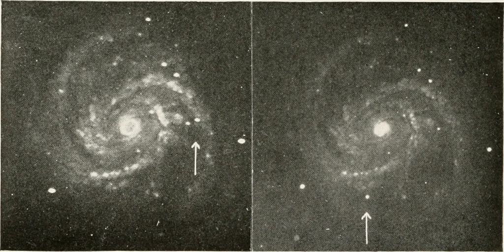 An illustration from The Adolfo Stahl lectures in astronomy, delivered in San Francisco, California, in 1916-17 and 1917-18, under the auspices of the Astronomical Society of the Pacific, 1919, leaf 177