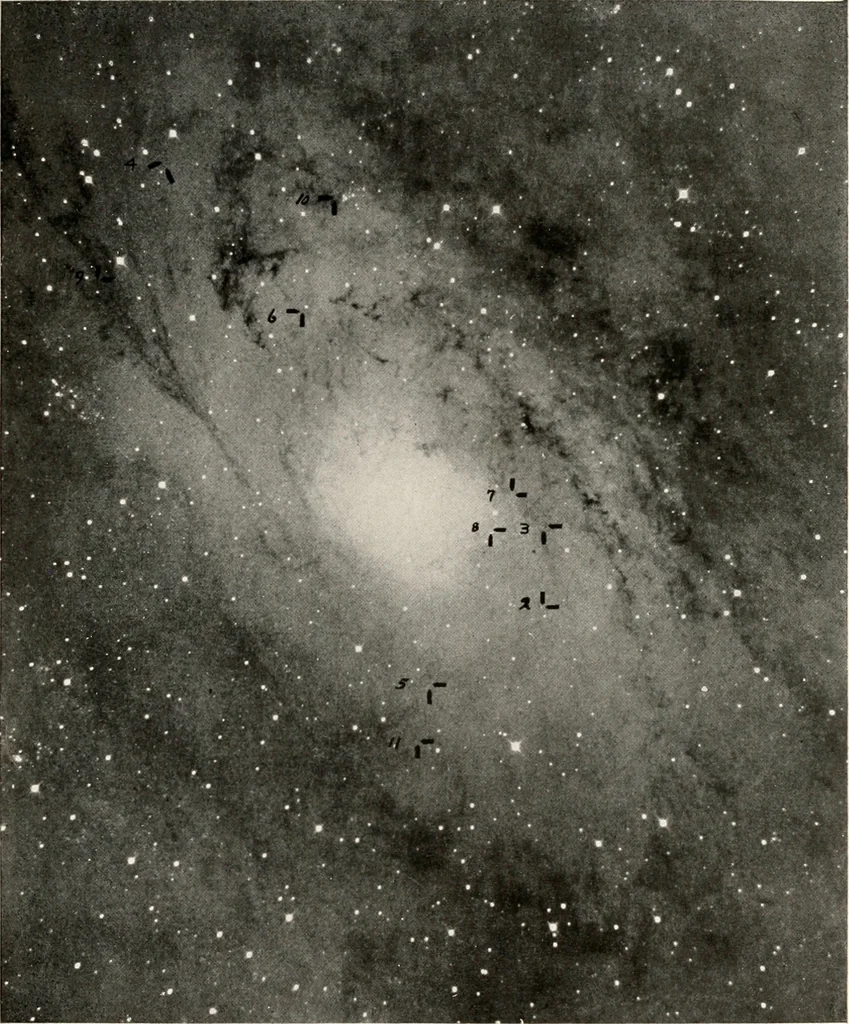 An illustration from The Adolfo Stahl lectures in astronomy, delivered in San Francisco, California, in 1916-17 and 1917-18, under the auspices of the Astronomical Society of the Pacific, 1919, leaf 286