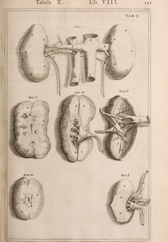 An illustration from Adriani Spigelii Bruxellensis, 1645, leaf 496