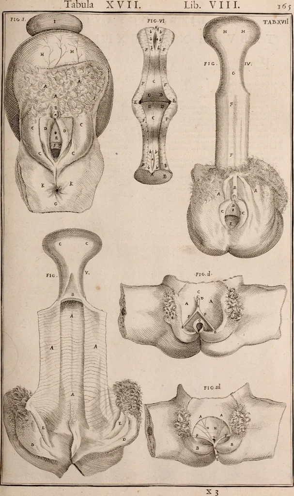 An illustration from Adriani Spigelii Bruxellensis, 1645, leaf 510