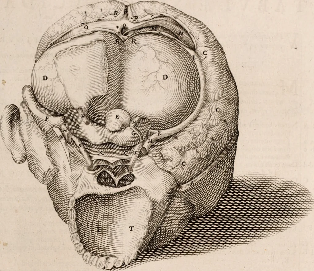 An illustration from Adriani Spigelii Bruxellensis, 1645, leaf 542