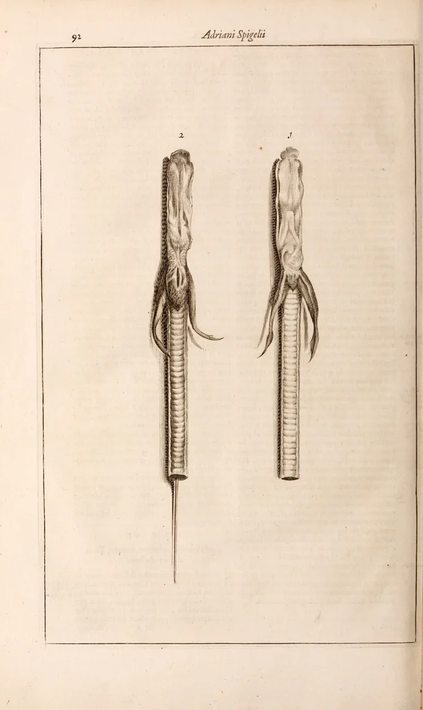 An illustration from Adriani Spigelii Bruxellensis, 1645, leaf 805