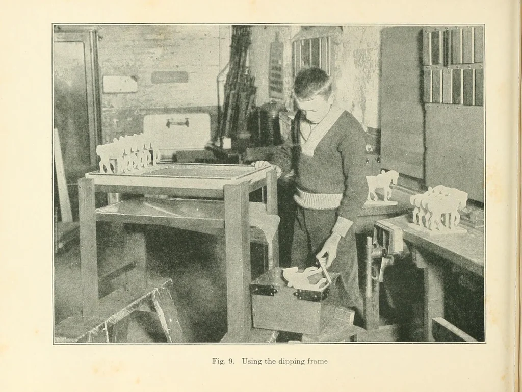 An illustration from Advanced toy making for schools, 1922, leaf 36