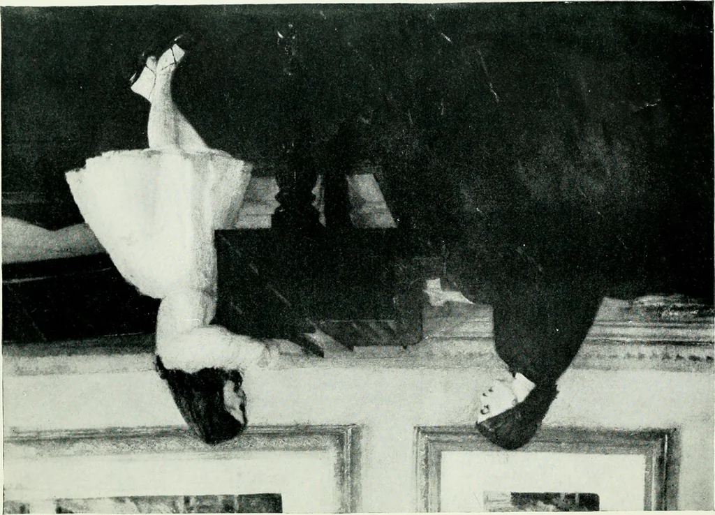 An illustration from Adventures among pictures, 1904, leaf 208