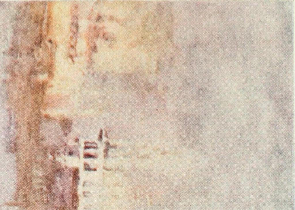 An illustration from Adventures among pictures, 1904, leaf 86