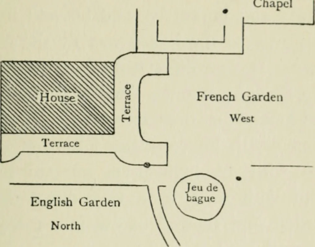 An illustration from An adventure, with appendix and maps, 1913, leaf 92