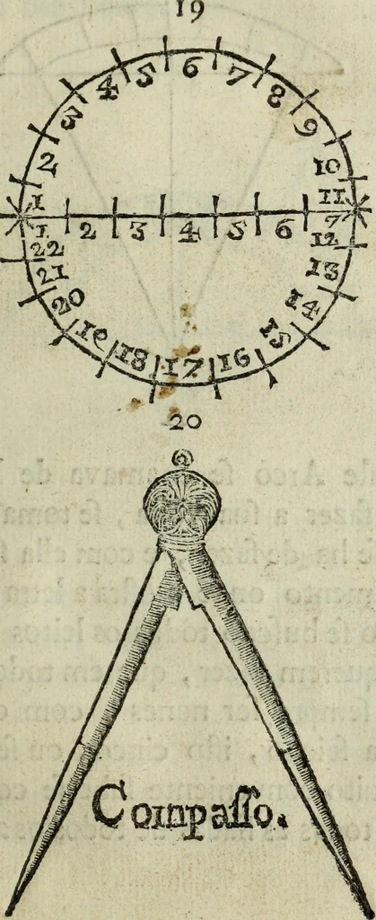 An illustration from Advertencias aos modernos, que aprendem o officio de pedreiro, e carpinteiro, 1757, leaf 54