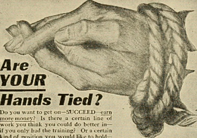 An illustration from Advertising and selling : principles of appeal and response, 1913, leaf 42