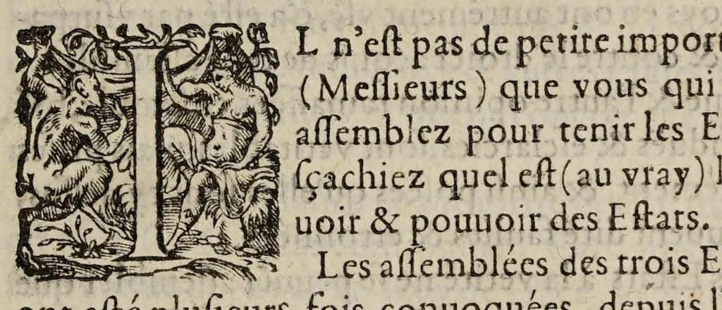 An illustration from Advertissement a Messieurs les deputez des estats, assemblez en la ville de Paris, au mois de ianuier, 1593., 1593, leaf 3