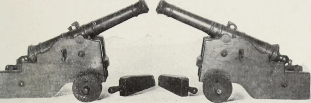 An illustration from A.E. Brooks's collection of antique guns, pistols, etc., Hartford, Conn, 1899, leaf 216