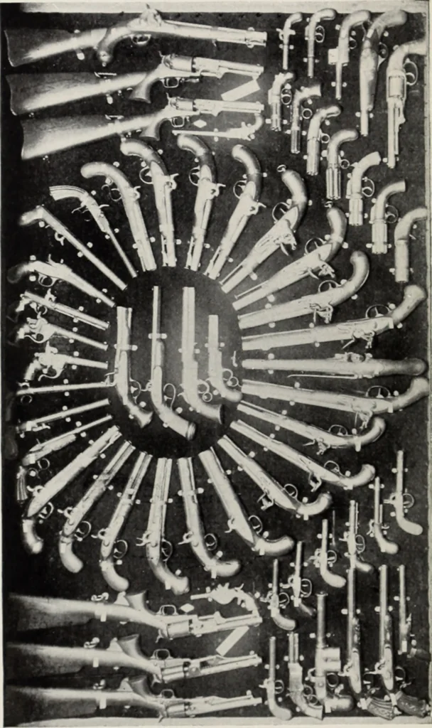 An illustration from A.E. Brooks's collection of antique guns, pistols, etc., Hartford, Conn, 1899, leaf 29