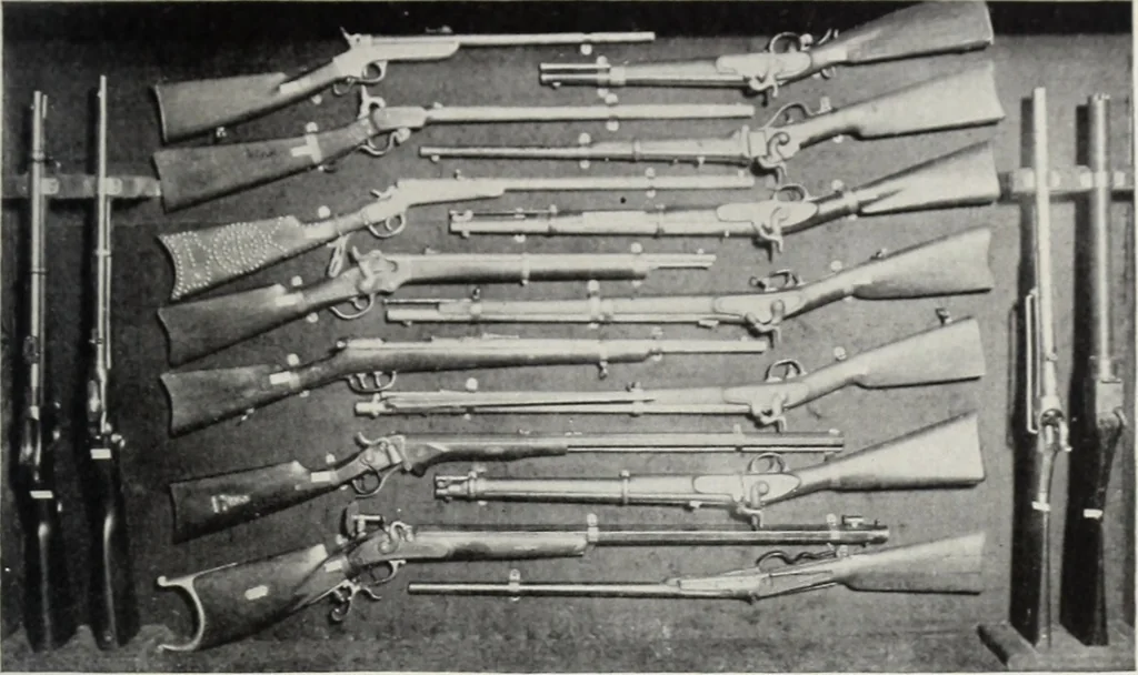 An illustration from A.E. Brooks's collection of antique guns, pistols, etc., Hartford, Conn, 1899, leaf 36