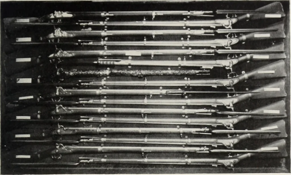 An illustration from A.E. Brooks's collection of antique guns, pistols, etc., Hartford, Conn, 1899, leaf 52