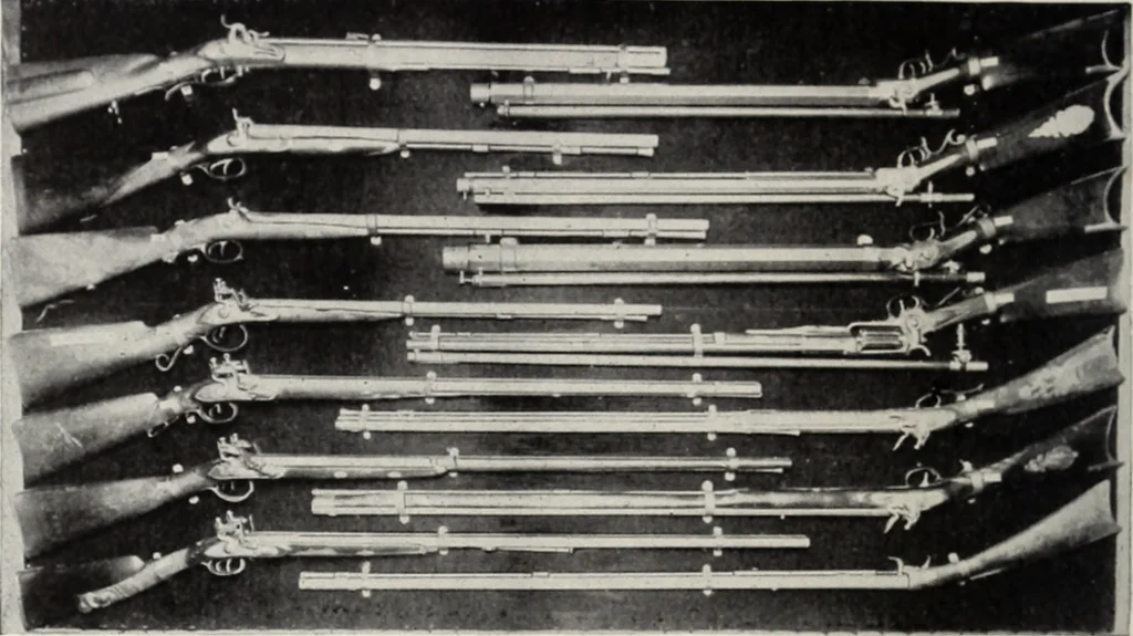 An illustration from A.E. Brooks's collection of antique guns, pistols, etc., Hartford, Conn, 1899, leaf 61