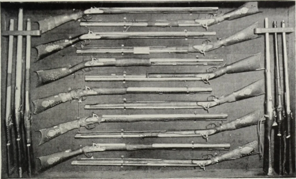 An illustration from A.E. Brooks's collection of antique guns, pistols, etc., Hartford, Conn, 1899, leaf 74