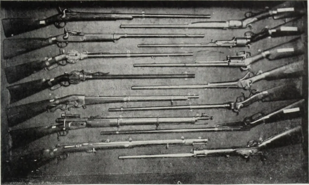 An illustration from A.E. Brooks's collection of antique guns, pistols, etc., Hartford, Conn, 1899, leaf 80