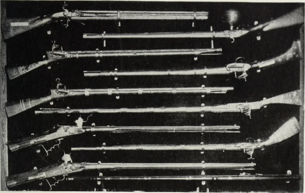 An illustration from A.E. Brooks's collection of antique guns, pistols, etc., Hartford, Conn, 1899, leaf 82