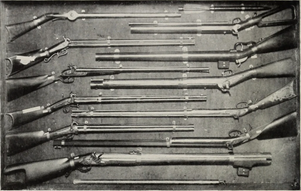 An illustration from A.E. Brooks's collection of antique guns, pistols, etc., Hartford, Conn, 1899, leaf 95