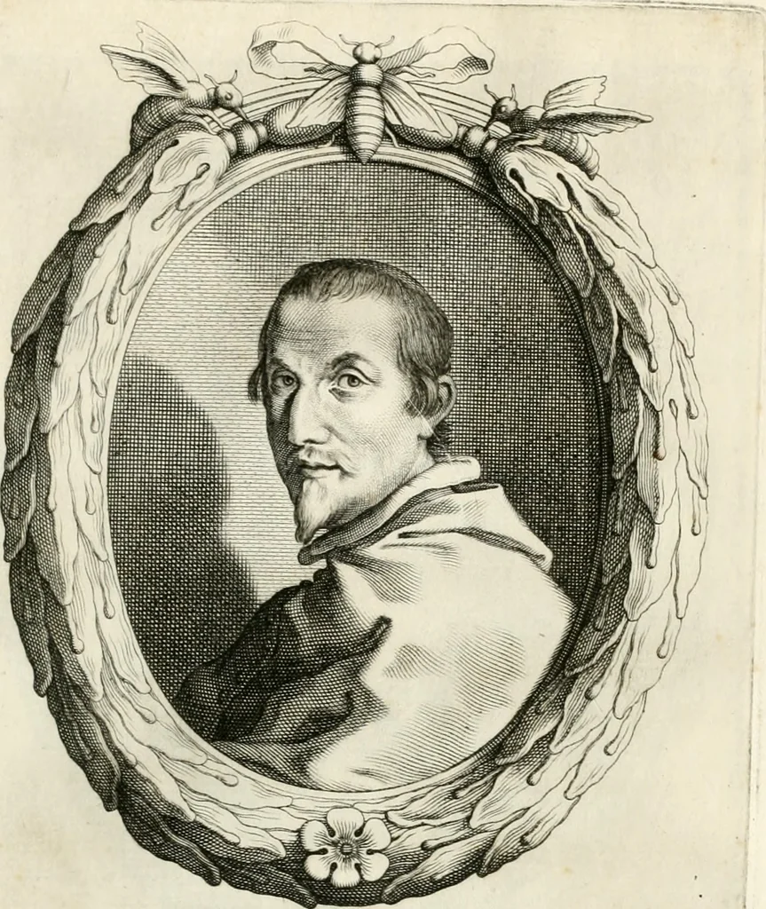 An illustration from Aedes Barberinae ad Quirinalem, 1642, leaf 104