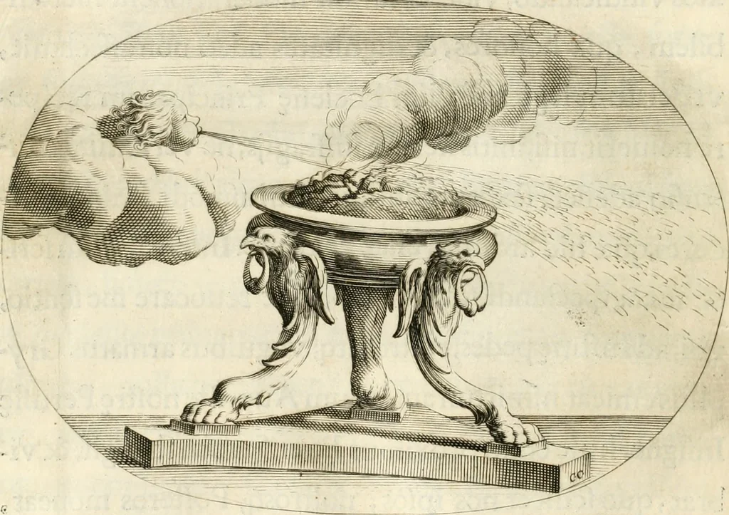 An illustration from Aedes Barberinae ad Quirinalem, 1642, leaf 115