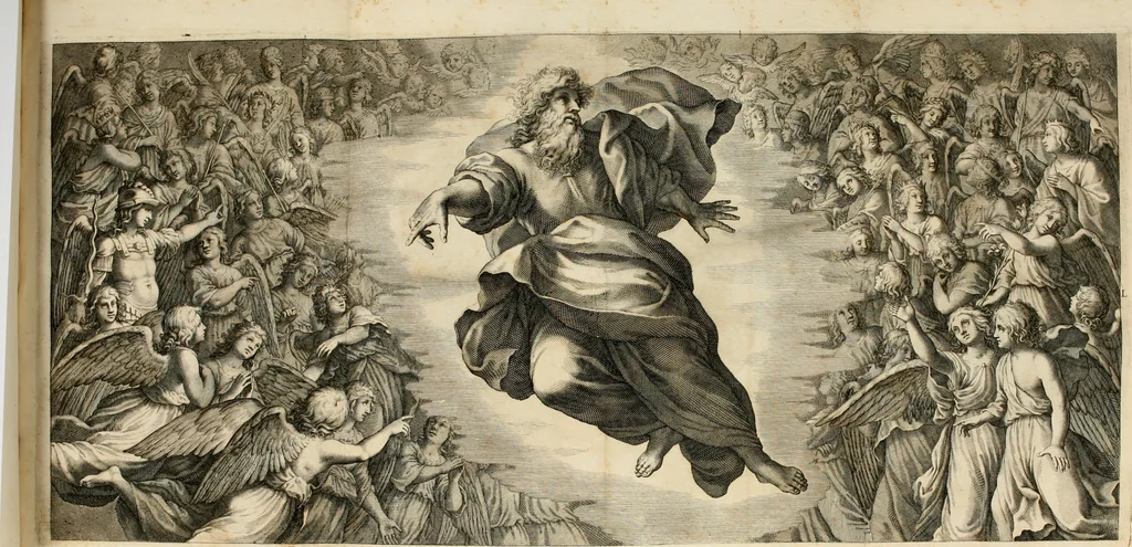 An illustration from Aedes Barberinae ad Quirinalem, 1642, leaf 141