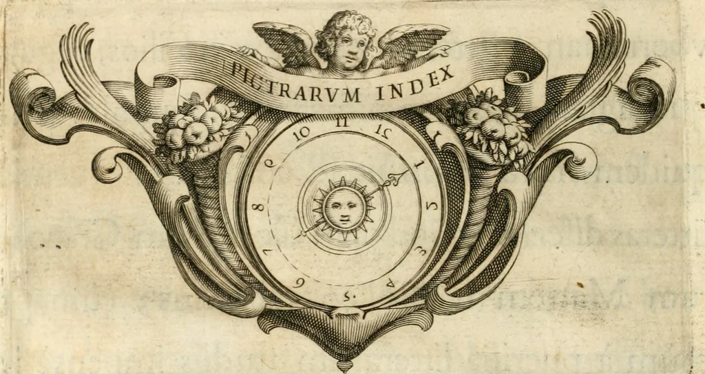 An illustration from Aedes Barberinae ad Quirinalem, 1642, leaf 21