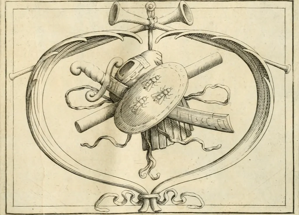An illustration from Aedes Barberinae ad Quirinalem, 1642, leaf 234