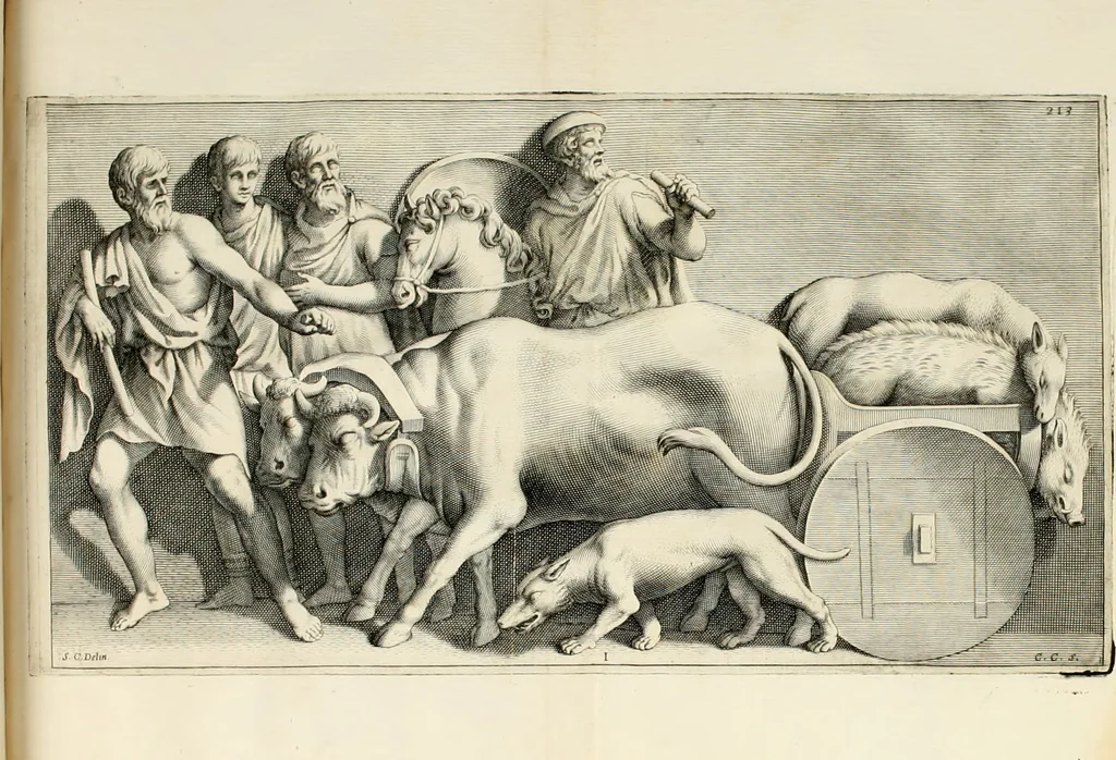 An illustration from Aedes Barberinae ad Quirinalem, 1642, leaf 253