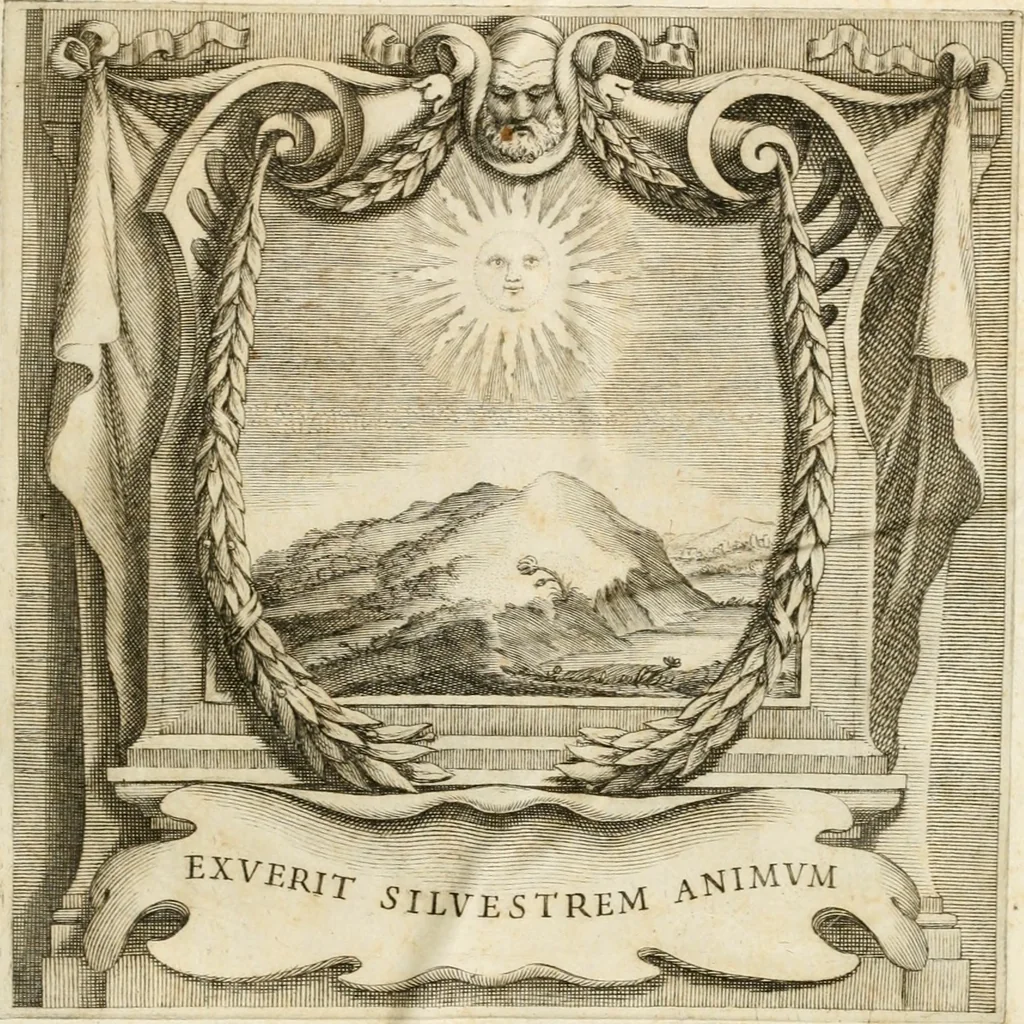 An illustration from Aedes Barberinae ad Quirinalem, 1642, leaf 290