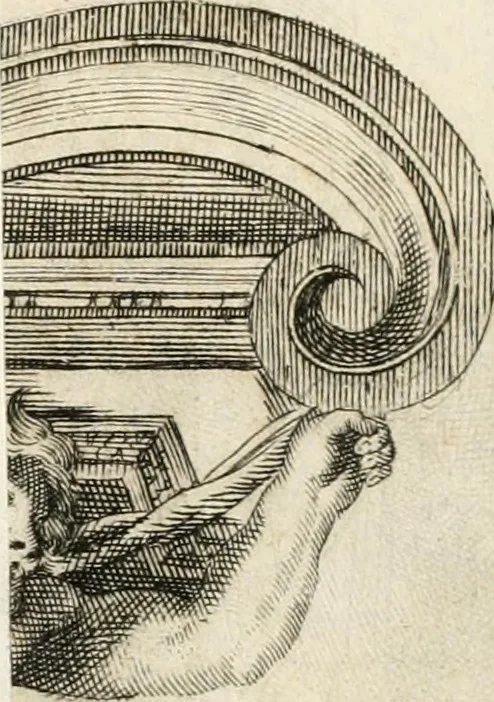 An illustration from Aedes Barberinae ad Quirinalem, 1642, leaf 60