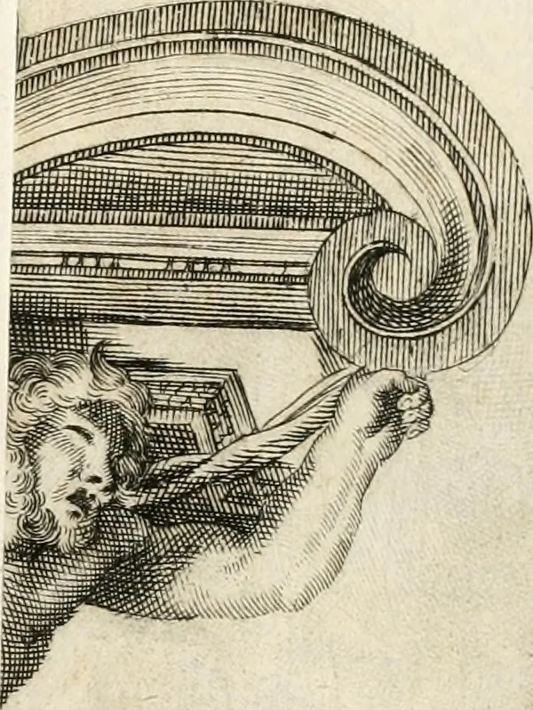 An illustration from Aedes Barberinae ad Quirinalem, 1642, leaf 62