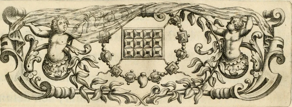 An illustration from Aedes Barberinae ad Quirinalem, 1642, leaf 92
