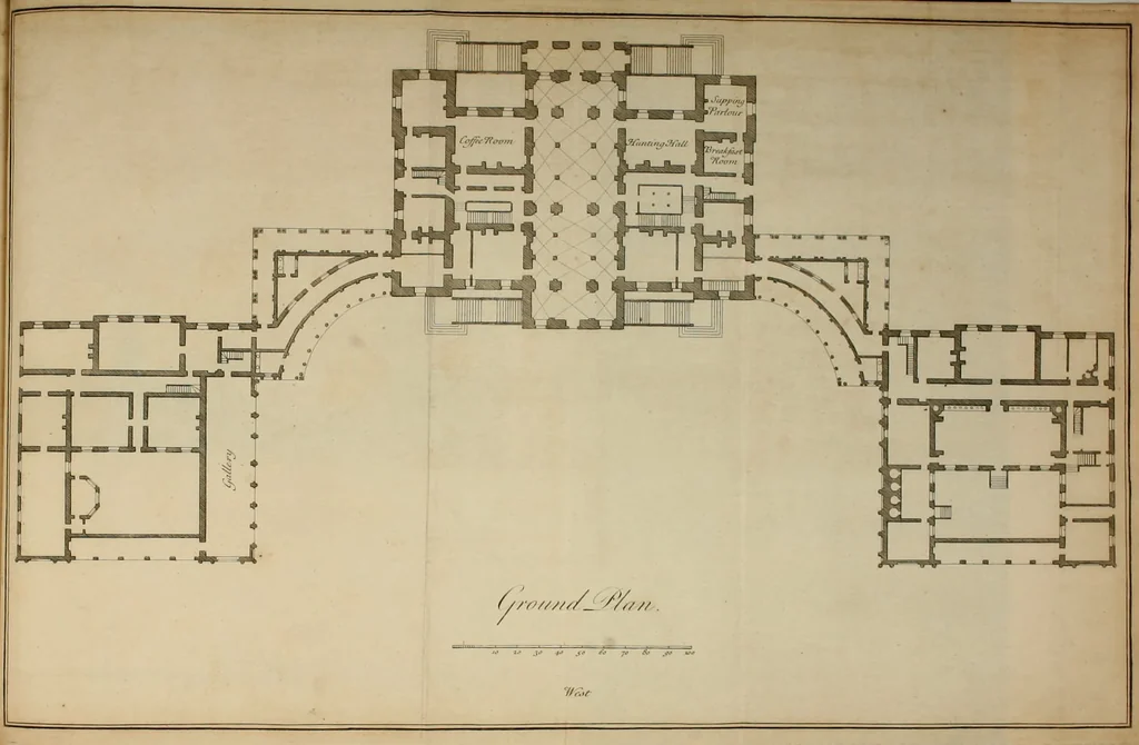 An illustration from Aedes Walpolianae, or, A description of the collection of pictures at Houghton-Hall in Norfolk, the seat of the Right Honourable Sir Robert Walpole, Earl of Orford, 1752, leaf 154
