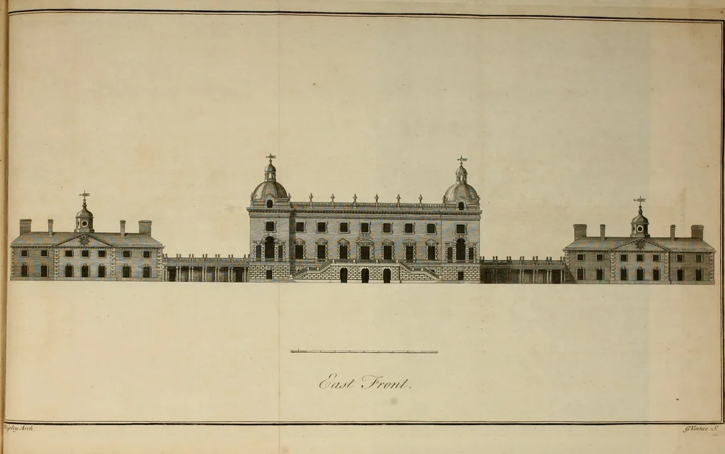 An illustration from Aedes Walpolianae, or, A description of the collection of pictures at Houghton-Hall in Norfolk, the seat of the Right Honourable Sir Robert Walpole, Earl of Orford, 1752, leaf 156