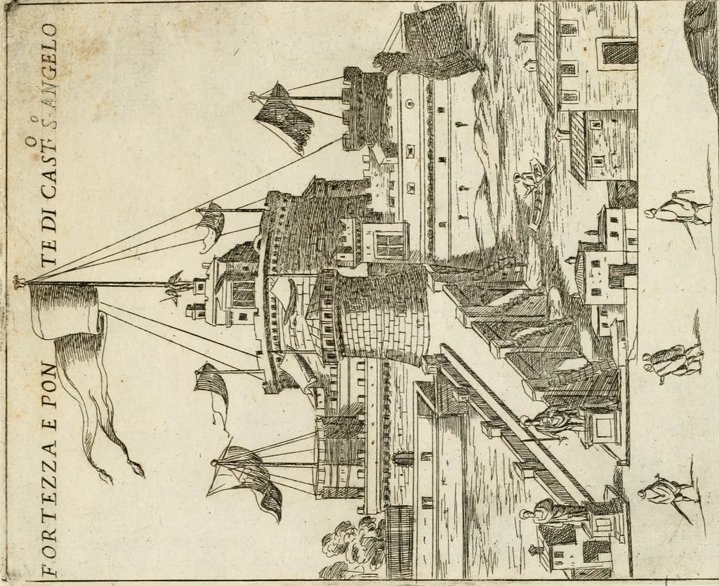 An illustration from Aedificiorum et ruinarum Romae ex antiquis atque hodiernis monimentis liber primus[-seco[n]dus], 1649, leaf 10