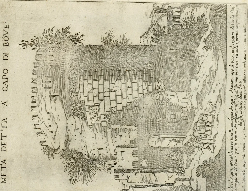 An illustration from Aedificiorum et ruinarum Romae ex antiquis atque hodiernis monimentis liber primus[-seco[n]dus], 1649, leaf 10