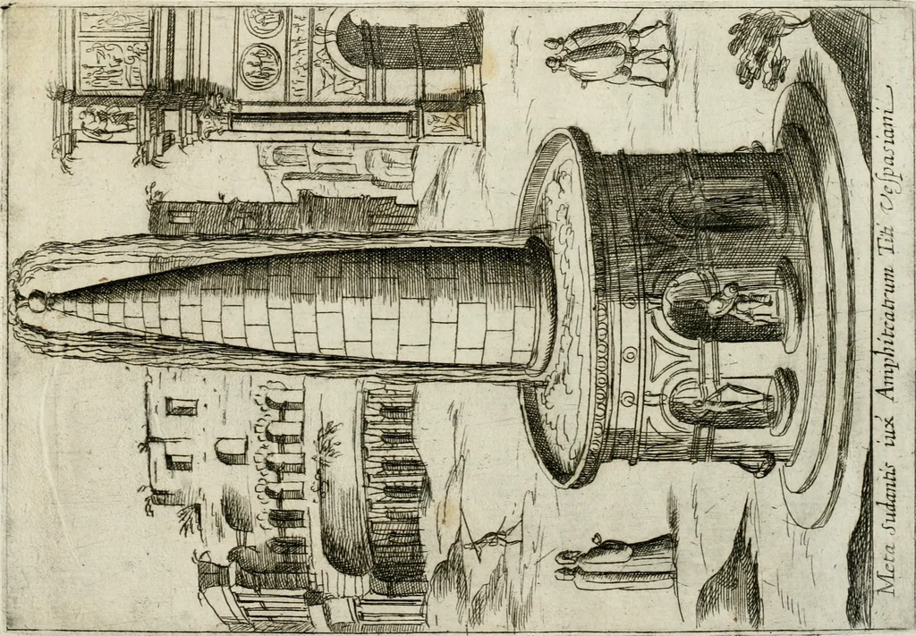 An illustration from Aedificiorum et ruinarum Romae ex antiquis atque hodiernis monimentis liber primus[-seco[n]dus], 1649, leaf 14