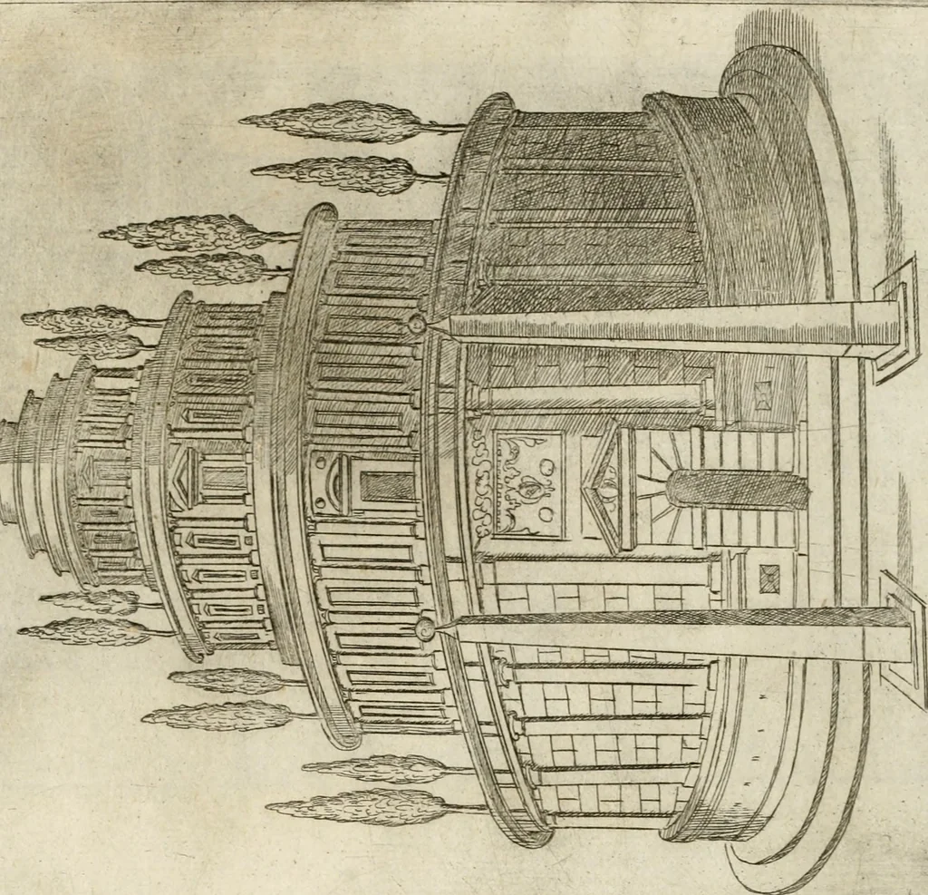 An illustration from Aedificiorum et ruinarum Romae ex antiquis atque hodiernis monimentis liber primus[-seco[n]dus], 1649, leaf 16