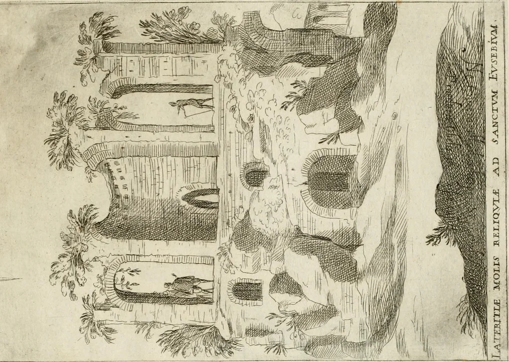 An illustration from Aedificiorum et ruinarum Romae ex antiquis atque hodiernis monimentis liber primus[-seco[n]dus], 1649, leaf 24
