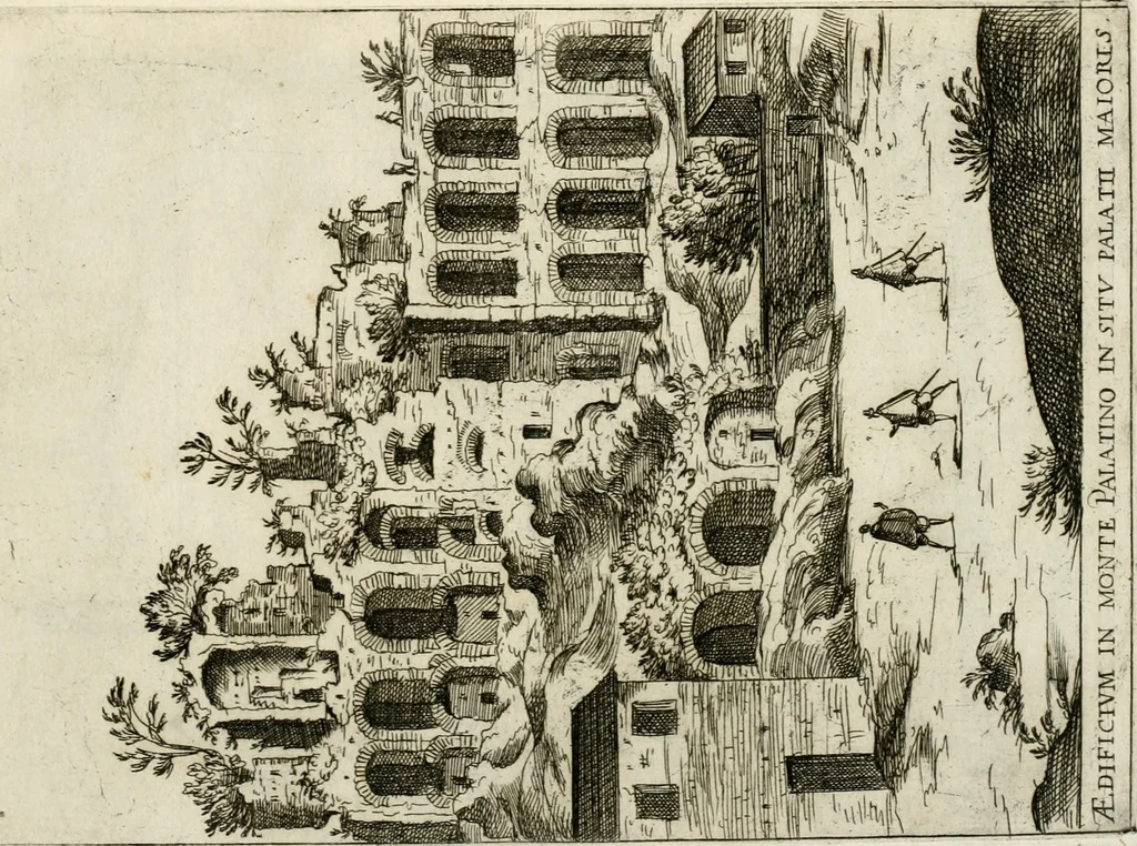 An illustration from Aedificiorum et ruinarum Romae ex antiquis atque hodiernis monimentis liber primus[-seco[n]dus], 1649, leaf 24