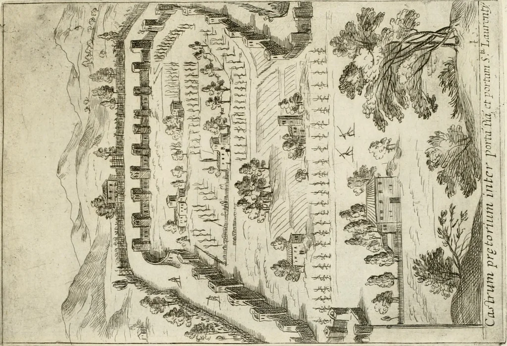 An illustration from Aedificiorum et ruinarum Romae ex antiquis atque hodiernis monimentis liber primus[-seco[n]dus], 1649, leaf 26