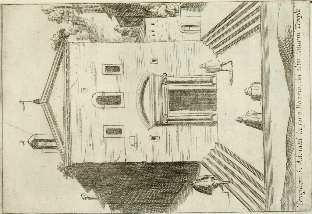 An illustration from Aedificiorum et ruinarum Romae ex antiquis atque hodiernis monimentis liber primus[-seco[n]dus], 1649, leaf 26