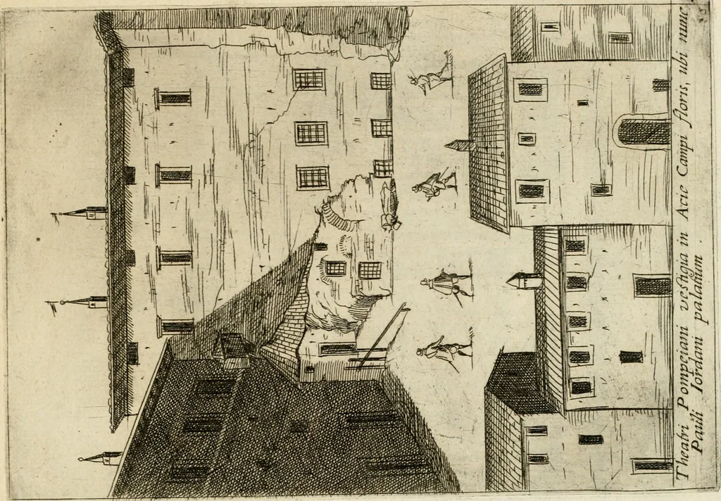 An illustration from Aedificiorum et ruinarum Romae ex antiquis atque hodiernis monimentis liber primus[-seco[n]dus], 1649, leaf 28